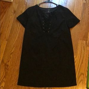 Suede Lace Up dress